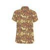 Boho Pattern Print Design 08 Men's Short Sleeve Button Up Shirt