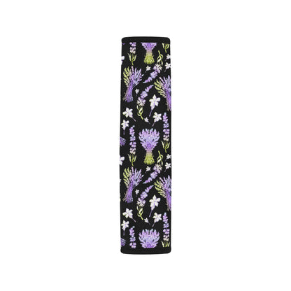 Lavender Pattern Print Design LV04 Car Seat Belt Cover