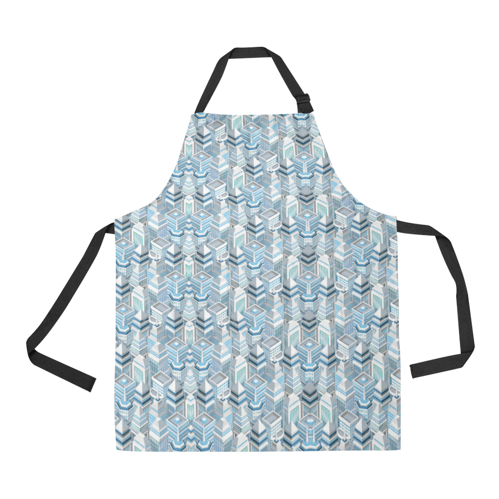 City  Pattern Print Design 03 Apron with Pocket