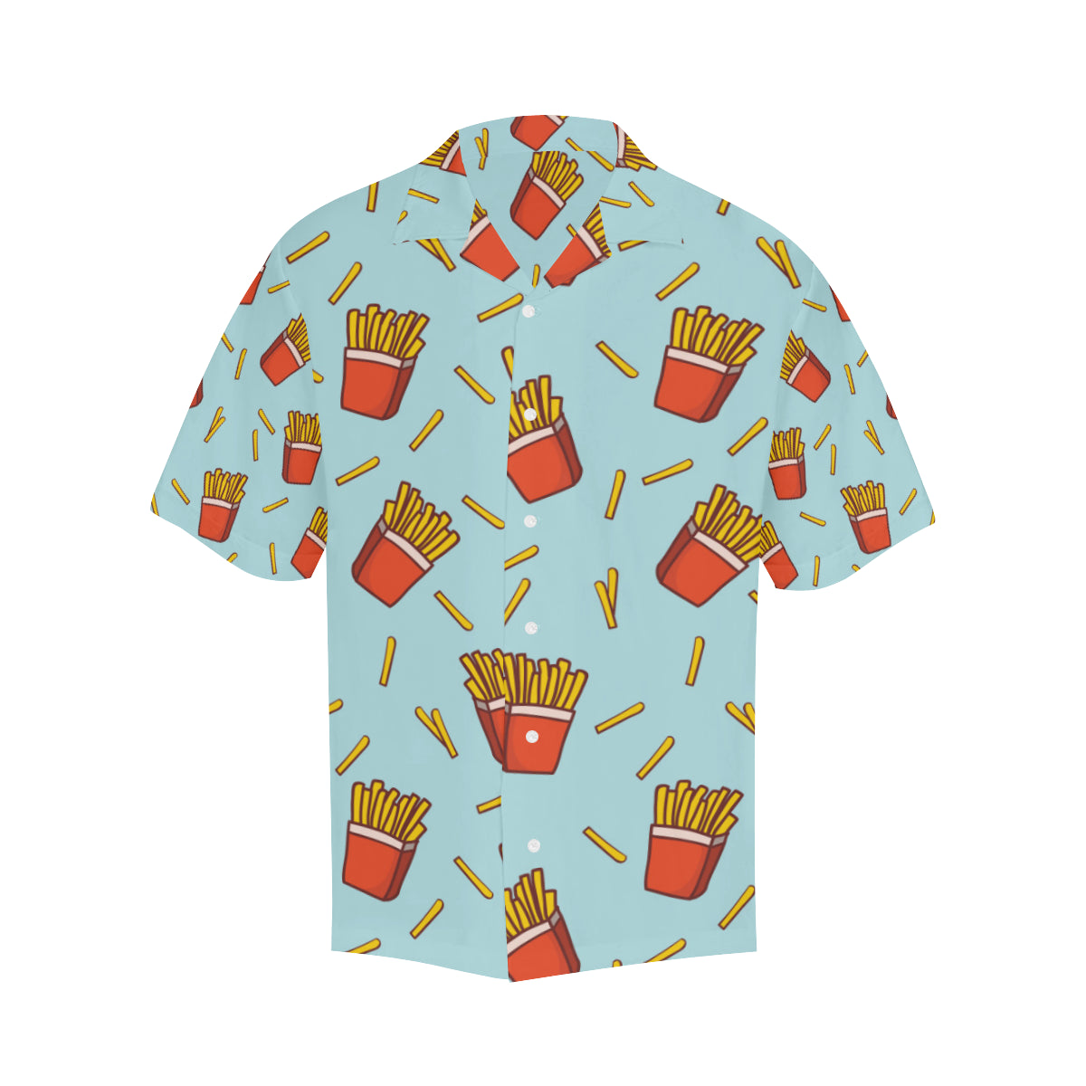 French Fried Pattern Print Design 02 Men's Hawaiian Shirt