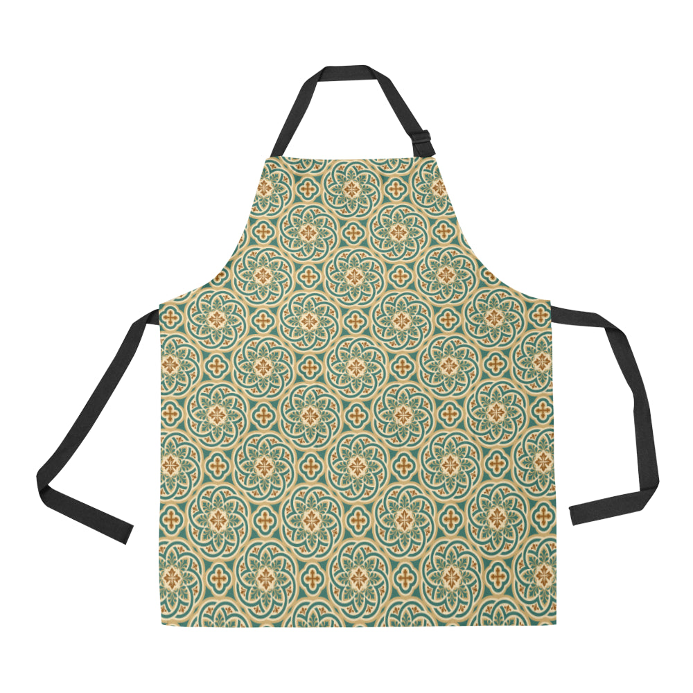 Cross Pattern Print Design 01 Apron with Pocket