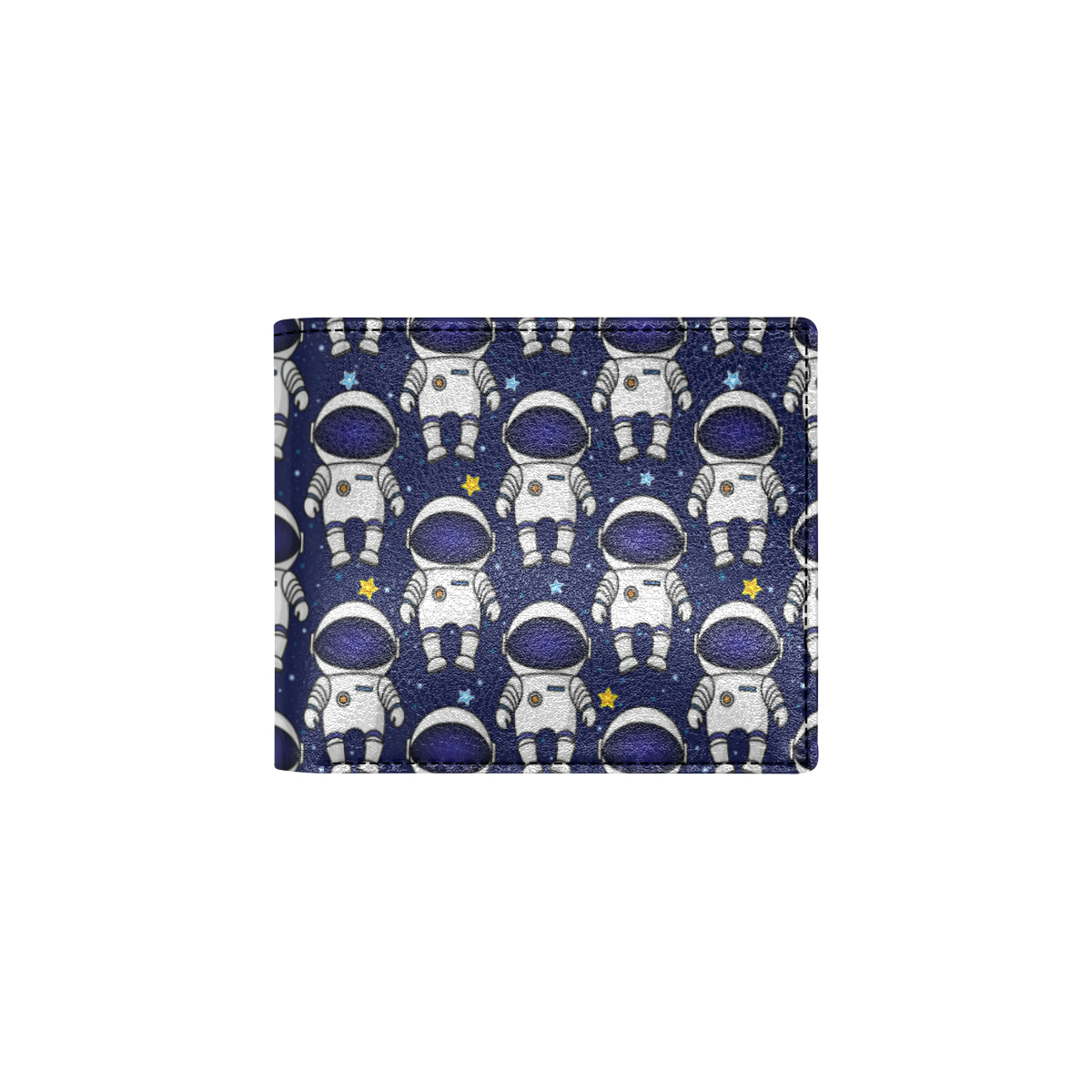 Astronaut Pattern Print Design 01 Men's ID Card Wallet