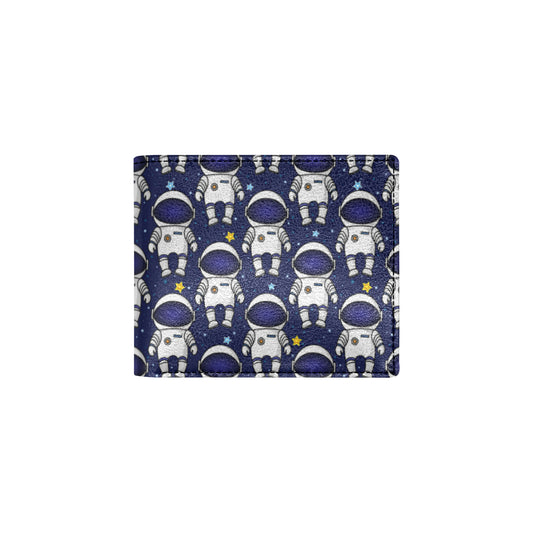 Astronaut Pattern Print Design 01 Men's ID Card Wallet