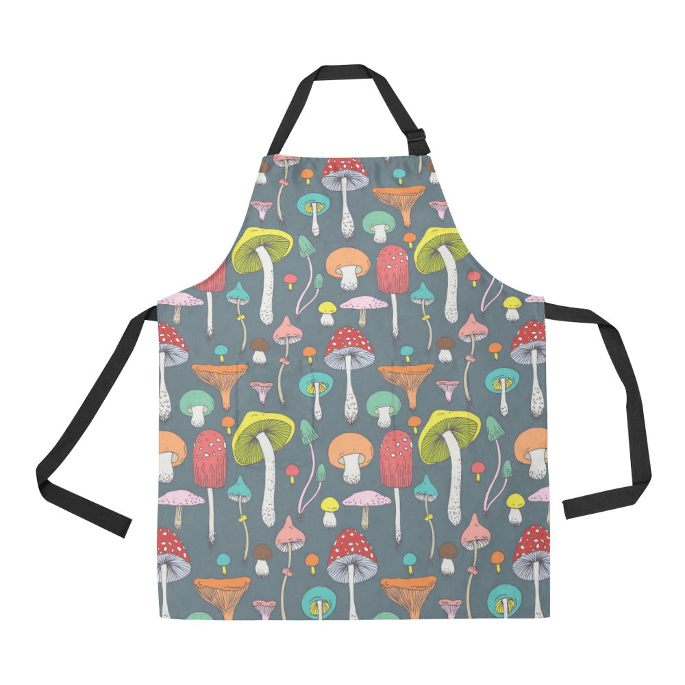 Mushroom Pattern Print Design A03 Apron with Pocket