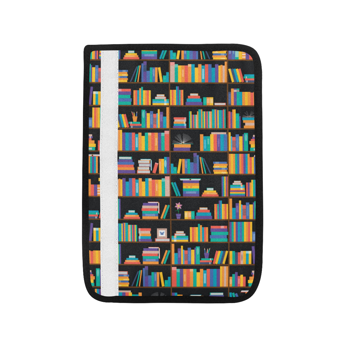 Book Pattern Print Design 05 Car Seat Belt Cover