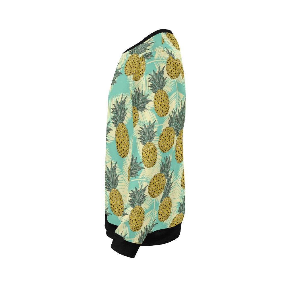 Pineapple Pattern Print Design PP03 Men Long Sleeve Sweatshirt