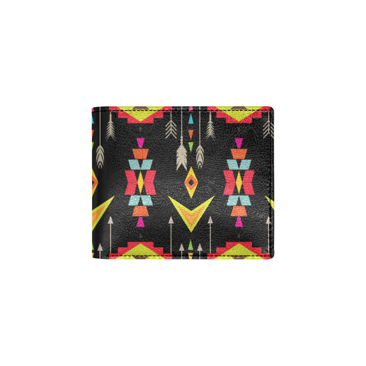 Native Pattern Print Design A05 Men's ID Card Wallet