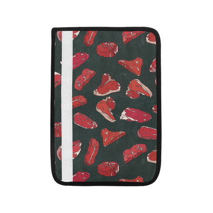Meat Pattern Print Design 01 Car Seat Belt Cover