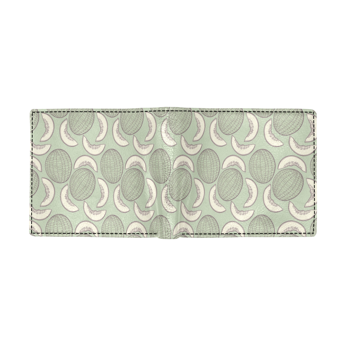 Cantaloupe Pattern Print Design 01 Men's ID Card Wallet