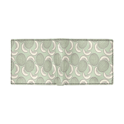 Cantaloupe Pattern Print Design 01 Men's ID Card Wallet
