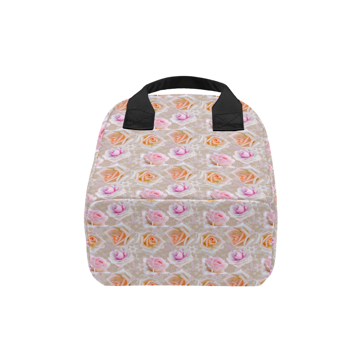 Rose Pattern Print Design RO011 Insulated Lunch Bag