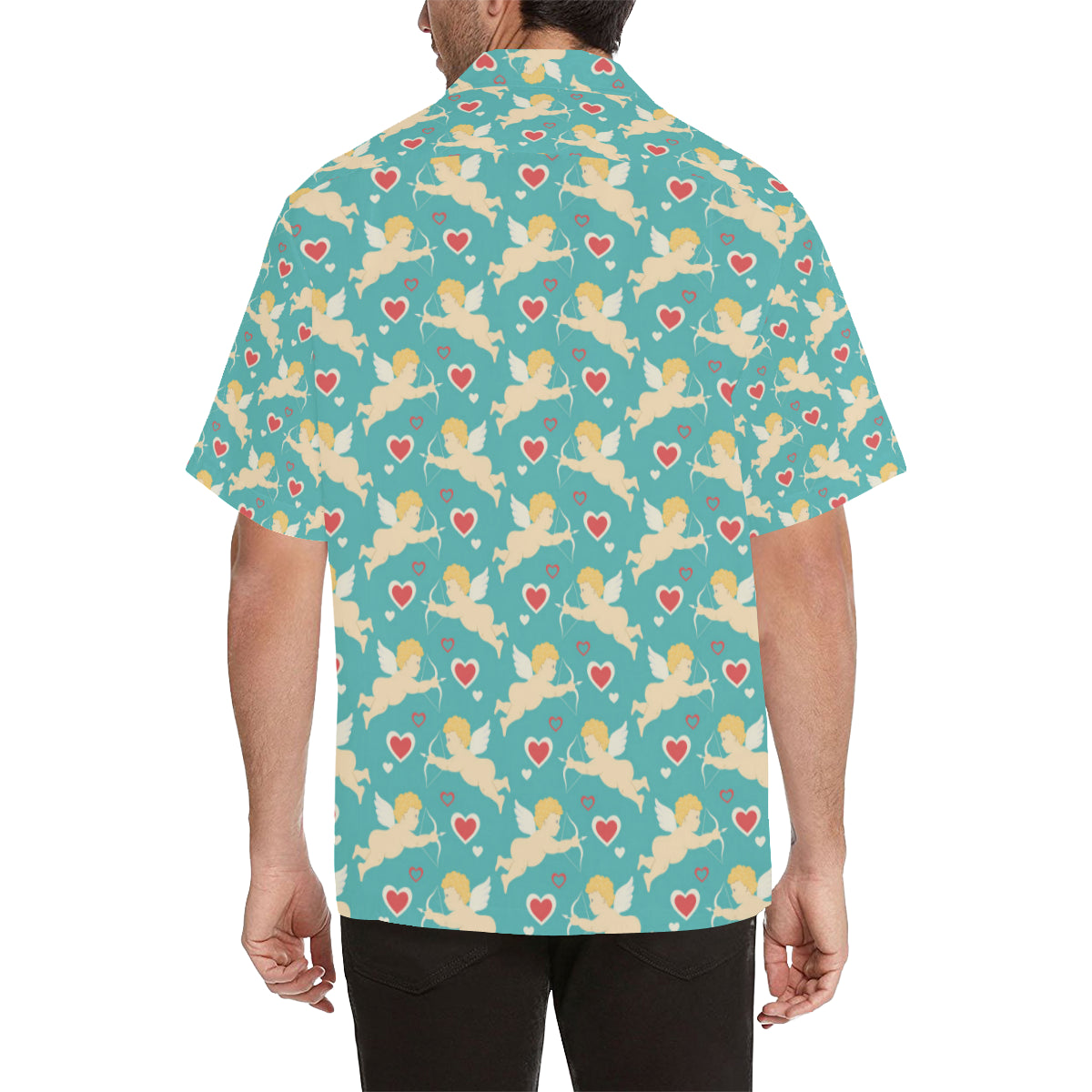 Cupid Pattern Print Design 01 Men's Hawaiian Shirt