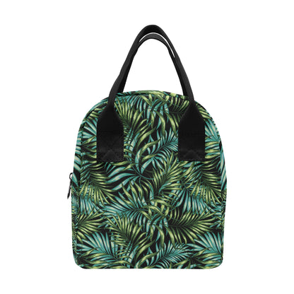 Tropical Flower Pattern Print Design TF08 Insulated Lunch Bag