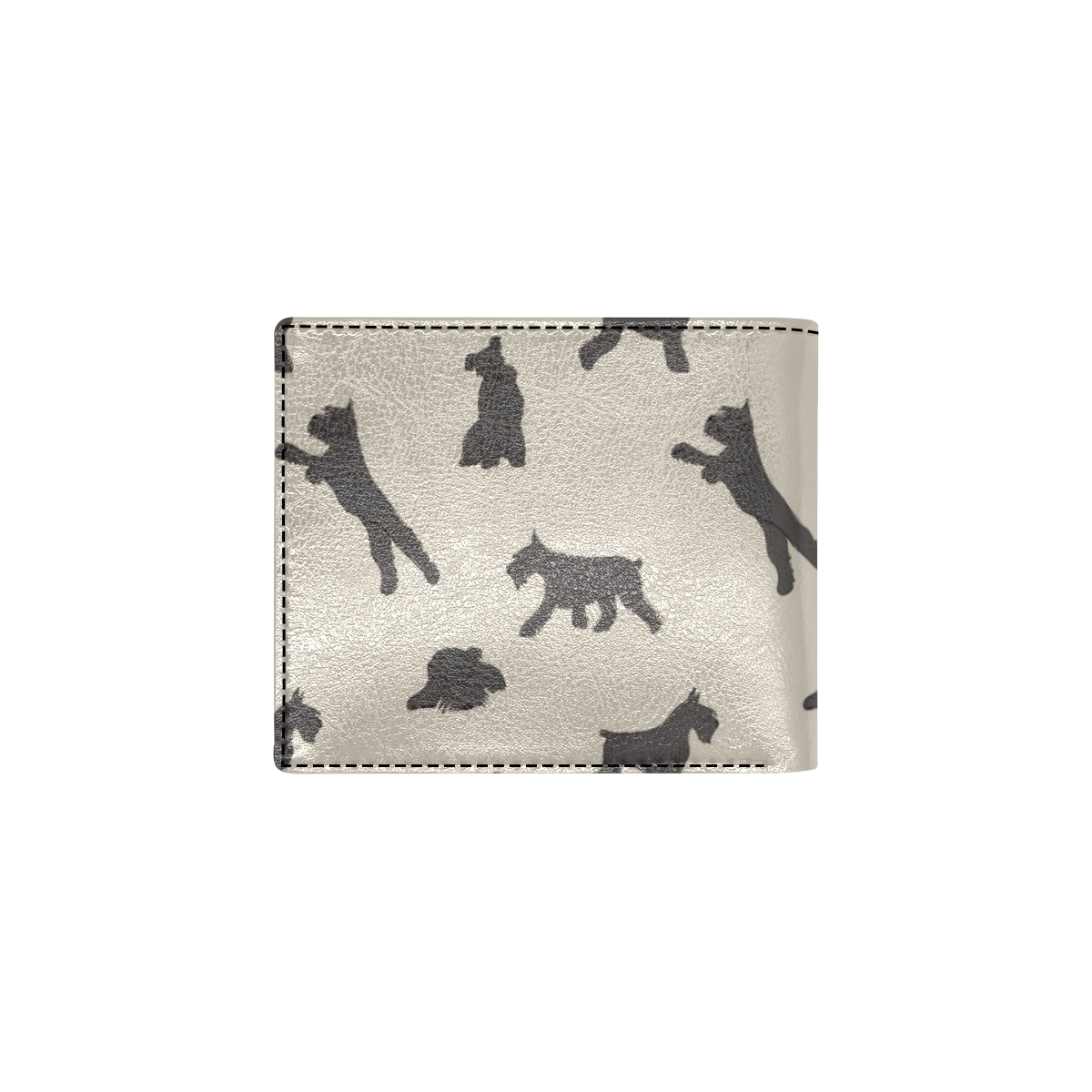 Schnauzers Pattern Print Design A06 Men's ID Card Wallet