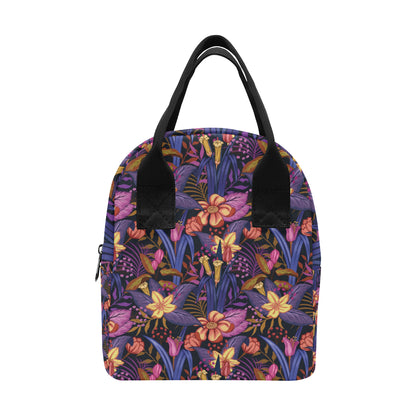 Lily Pattern Print Design LY016 Insulated Lunch Bag