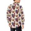 Rooster Pattern Print Design A03 Men's Long Sleeve Shirt