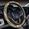 Accounting Financial Pattern Print Design 03 Steering Wheel Cover with Elastic Edge