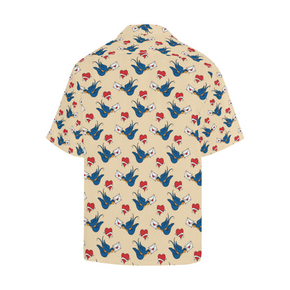 Swallow Bird Pattern Print Design 05 Men's Hawaiian Shirt