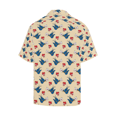 Swallow Bird Pattern Print Design 05 Men's Hawaiian Shirt