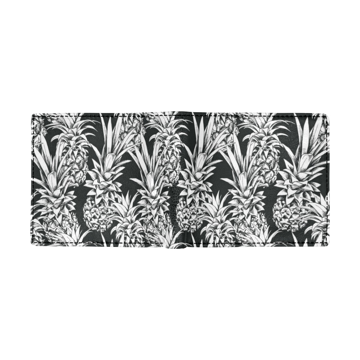Pineapple Pattern Print Design PP08 Men's ID Card Wallet