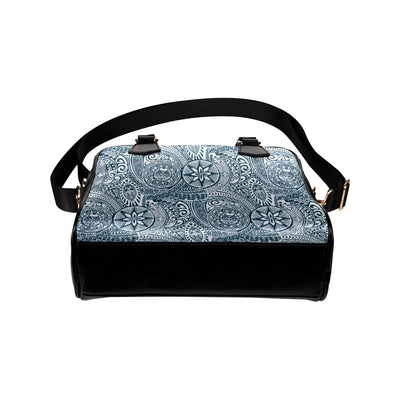 Polynesian Pattern Print Design A03 Shoulder Handbag