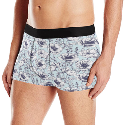 Anemone Pattern Print Design 02 Men's Boxer Briefs