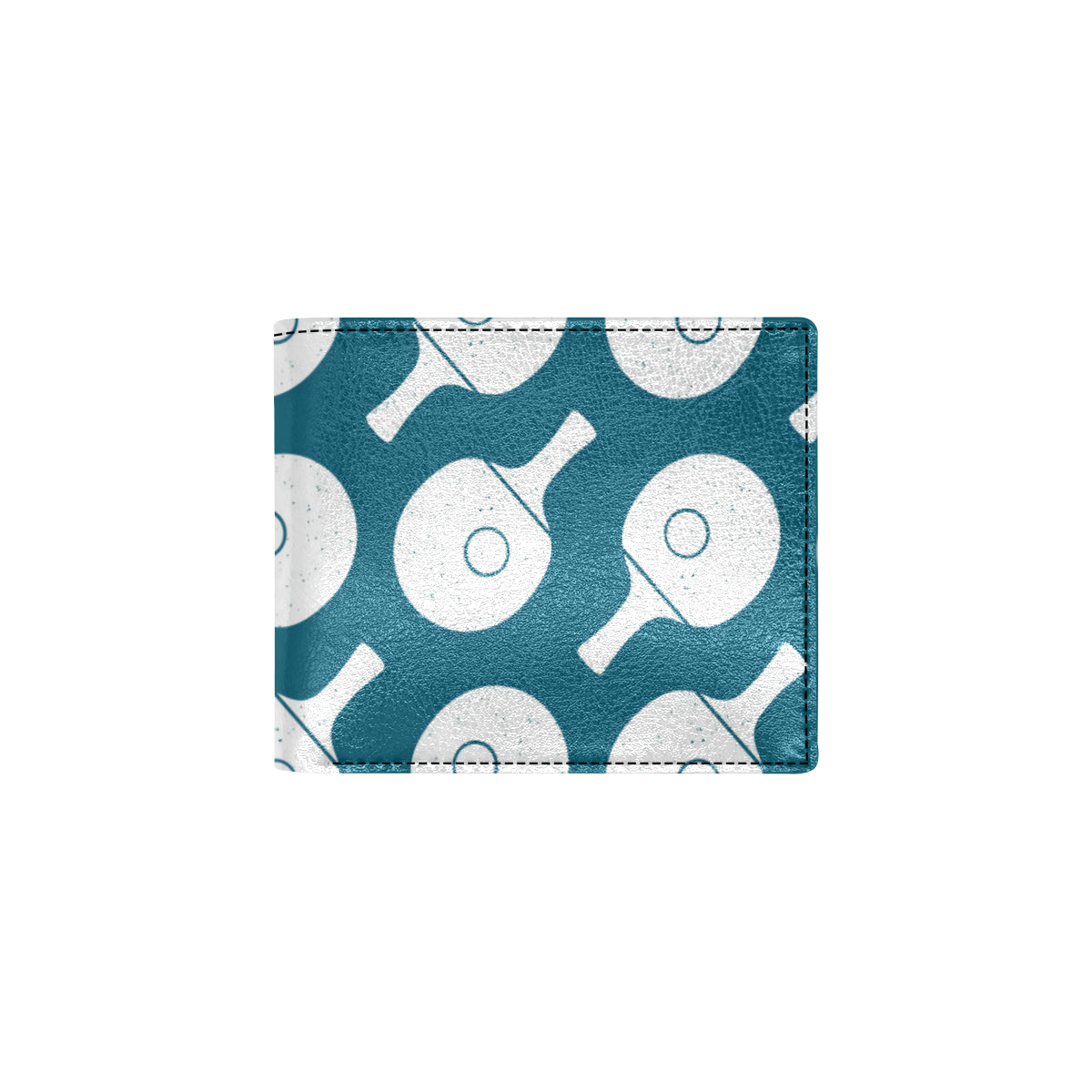 Ping Pong Pattern Print Design A02 Men's ID Card Wallet