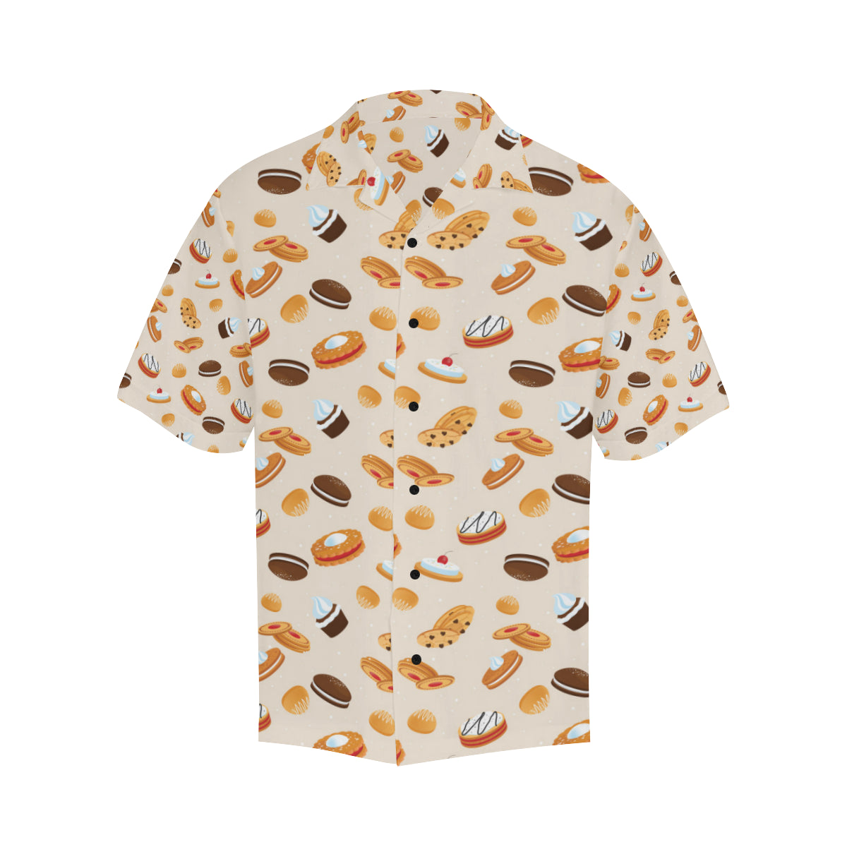 Biscuit Pattern Print Design 01 Men's Hawaiian Shirt
