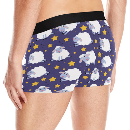 Sheep Pattern Print Design 03 Men's Boxer Briefs