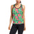 Red Hibiscus Pattern Print Design HB019 Women's Racerback Tank Top