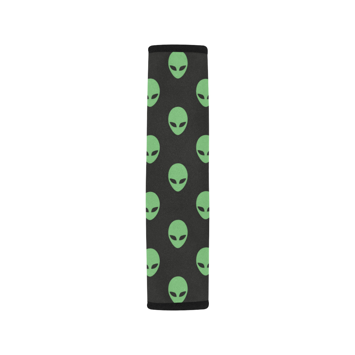Alien Green Neon Pattern Print Design 01 Car Seat Belt Cover