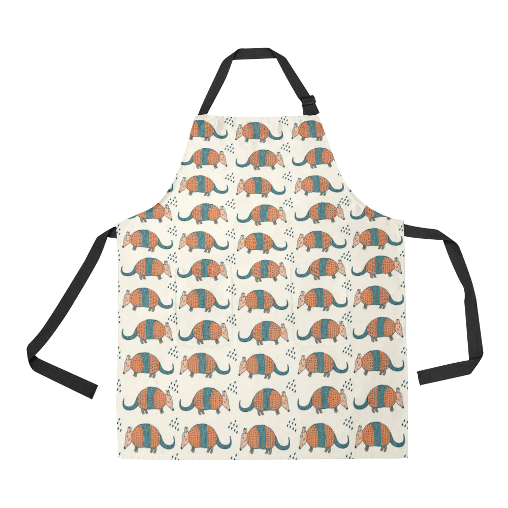 Armadillo Pattern Print Design 01 Apron with Pocket