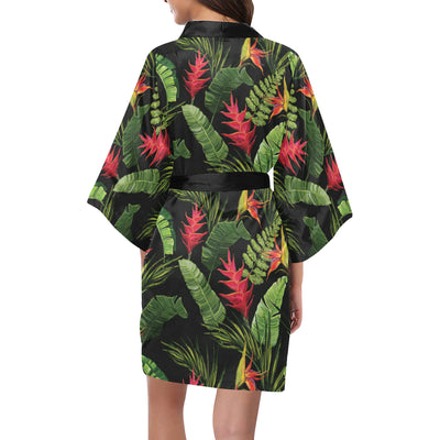 Bird Of Paradise Pattern Print Design BOP010 Women Kimono Robe