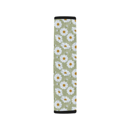 Daisy Yellow Print Pattern Car Seat Belt Cover