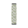 Daisy Yellow Print Pattern Car Seat Belt Cover