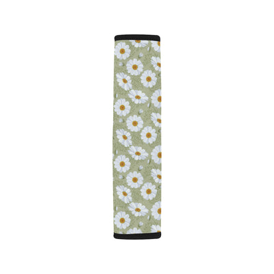 Daisy Yellow Print Pattern Car Seat Belt Cover