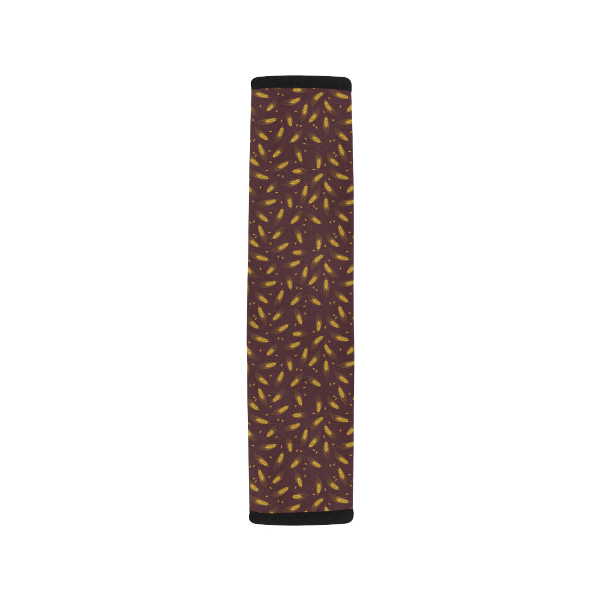 Agricultural Gold Wheat Print Pattern Car Seat Belt Cover