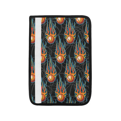 Basketball Fire Print Pattern Car Seat Belt Cover
