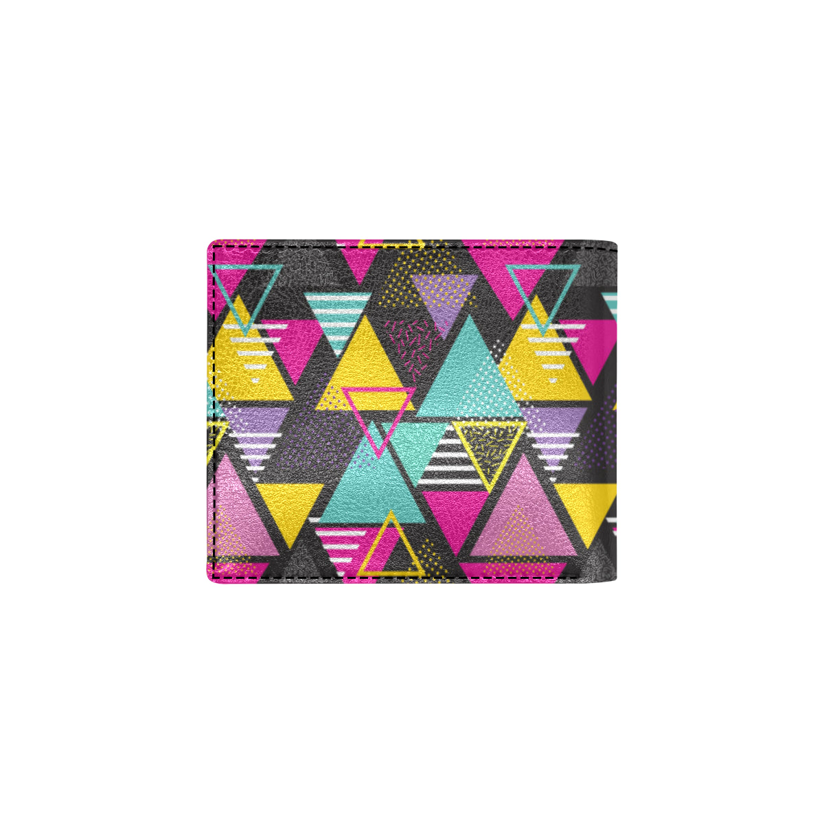 Geometric Colorful Pattern Print Design 02 Men's ID Card Wallet