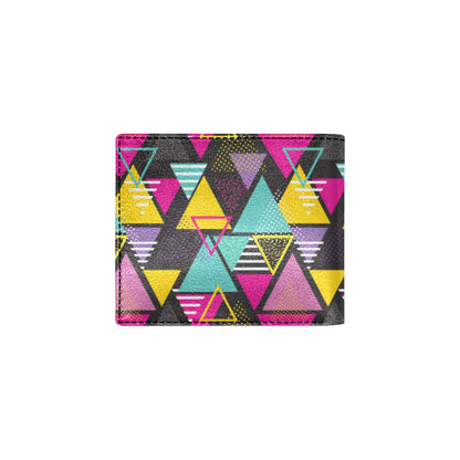 Geometric Colorful Pattern Print Design 02 Men's ID Card Wallet
