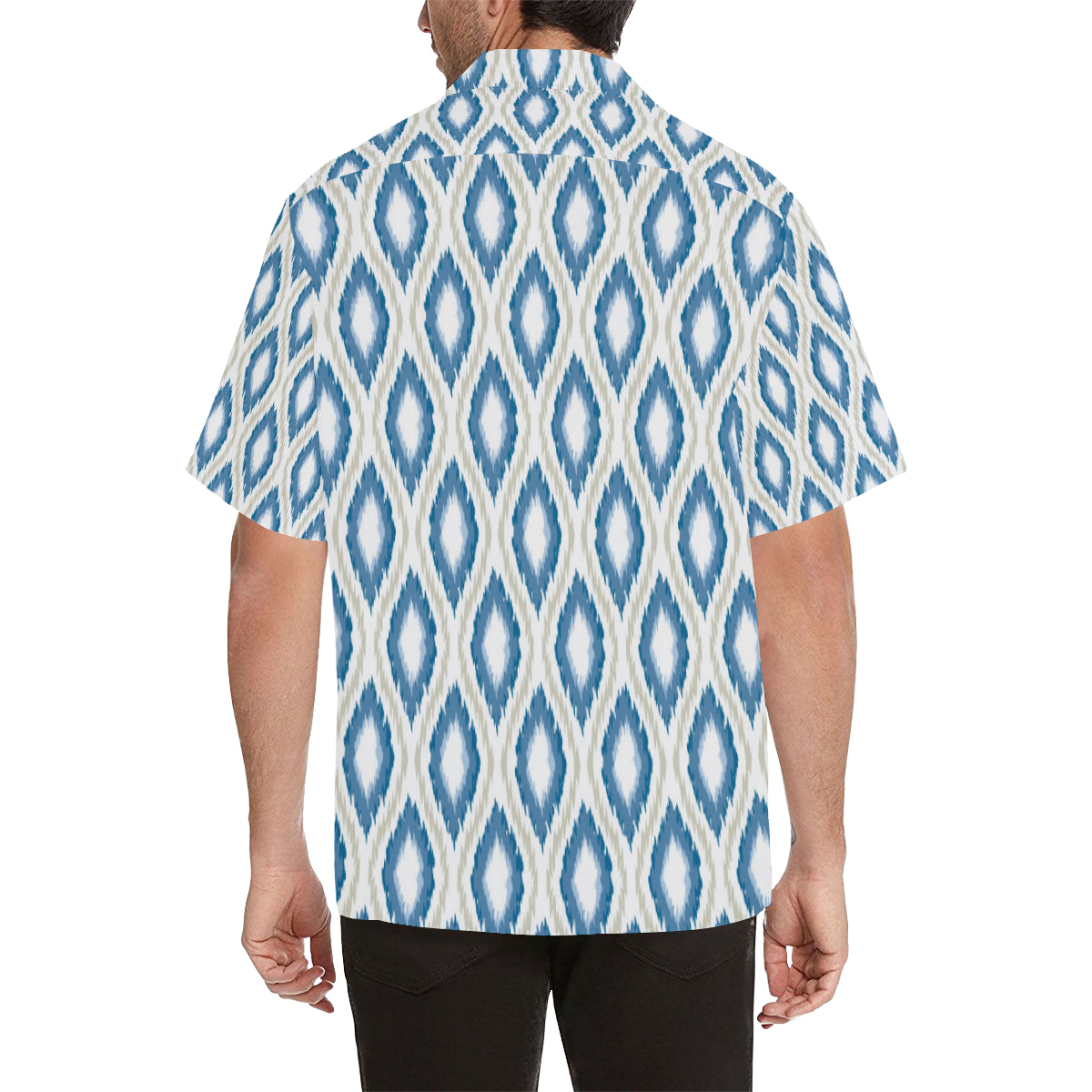 Ikat Pattern Print Design 02 Men's Hawaiian Shirt
