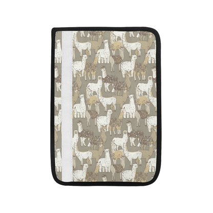 Alpaca Pattern Print Design 01 Car Seat Belt Cover