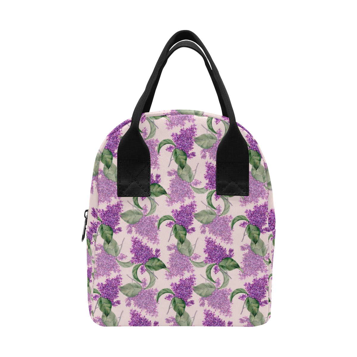 Lilac Pattern Print Design LI02 Insulated Lunch Bag