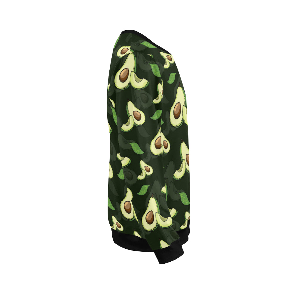 Avocado Pattern Print Design AC07 Men Long Sleeve Sweatshirt