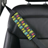 Elephant Neon Color Print Pattern Car Seat Belt Cover