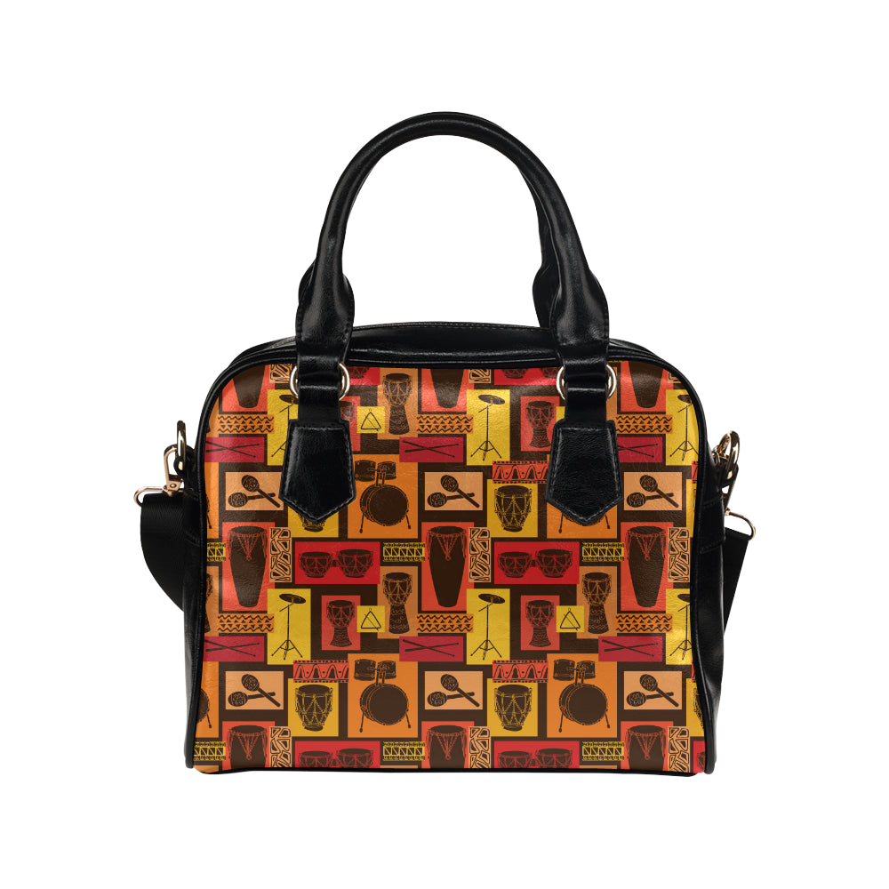 Percussion Pattern Print Design 02 Shoulder Handbag