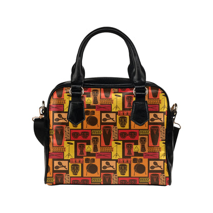 Percussion Pattern Print Design 02 Shoulder Handbag
