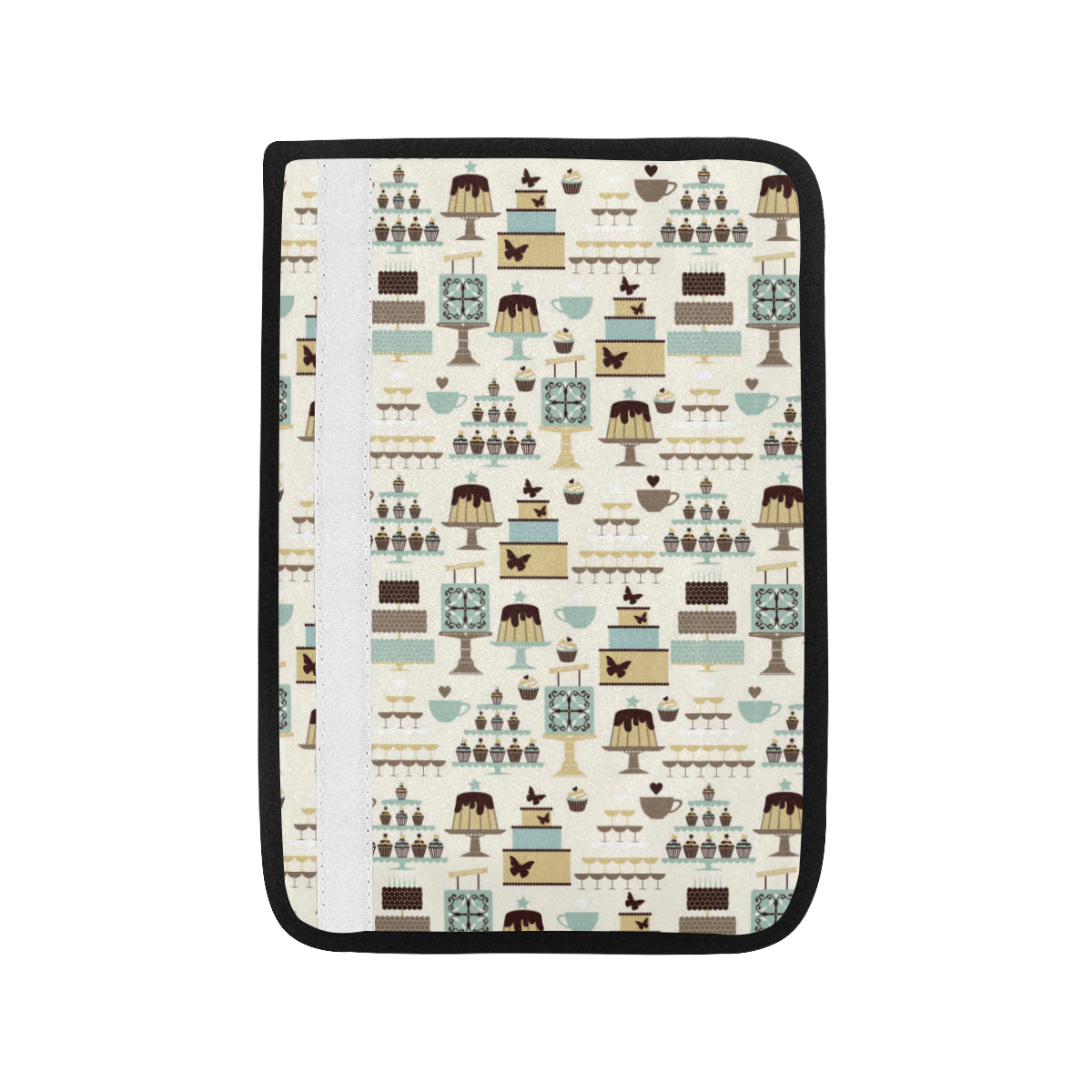 Cake Pattern Print Design 02 Car Seat Belt Cover