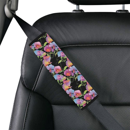 Peony Pattern Print Design PE012 Car Seat Belt Cover