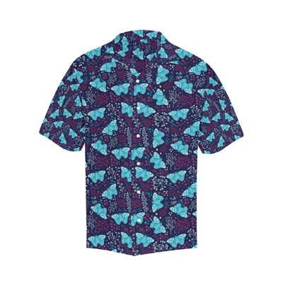 Butterfly Pattern Print Design 011 Men's Hawaiian Shirt